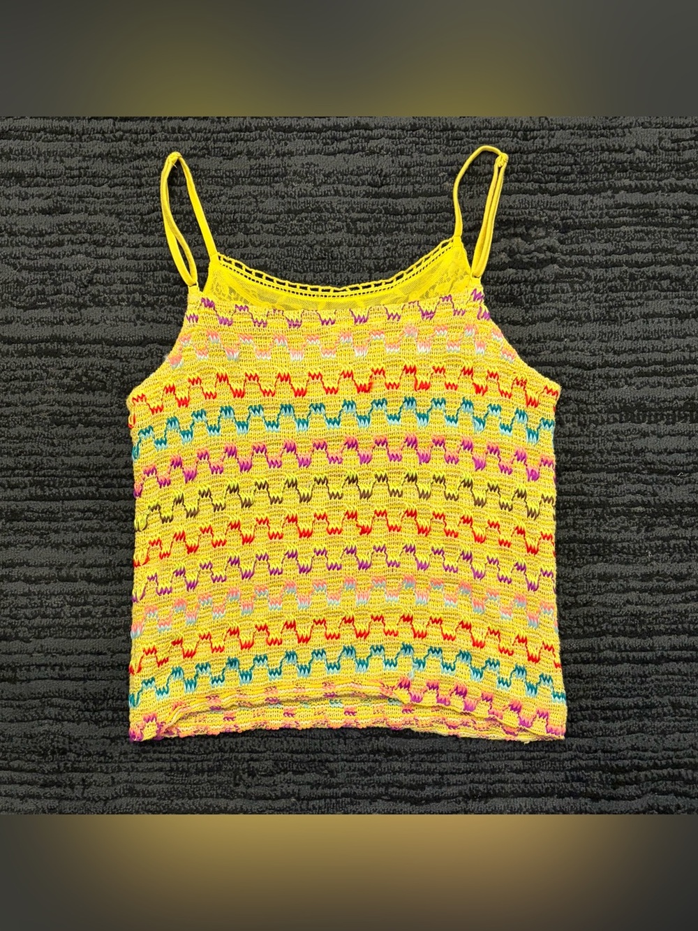 Free People Rochelle Heartbeat Crochet Lace Camisole Tank Top - Picture 2 of 5